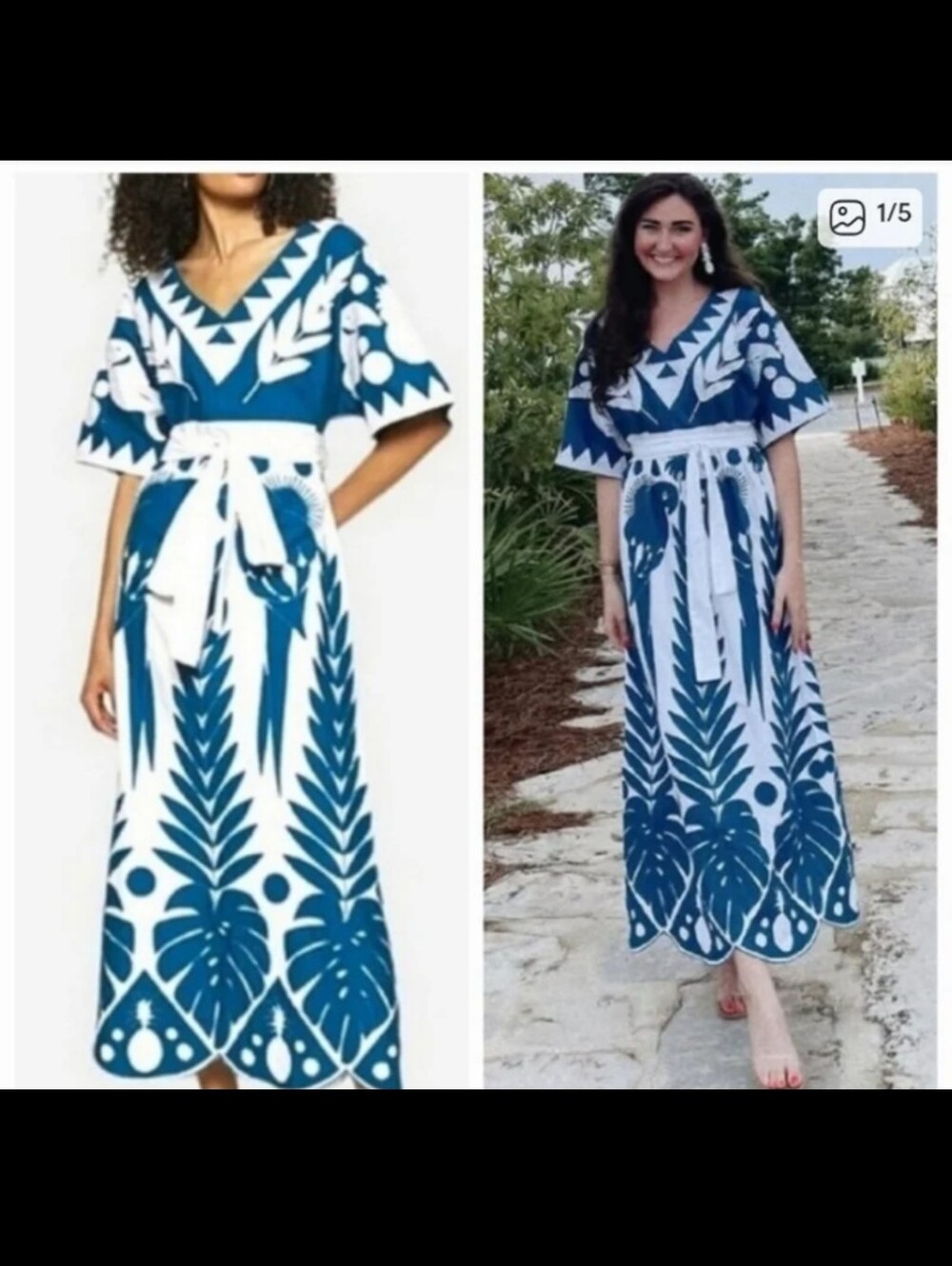 Farm Rio Embroidered Maxidress - Picture 1 of 4